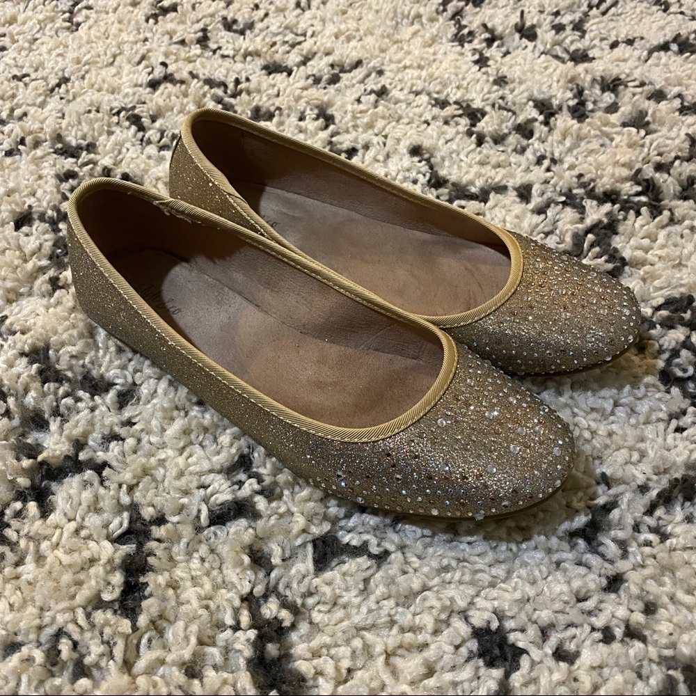 Sparkly dress flats